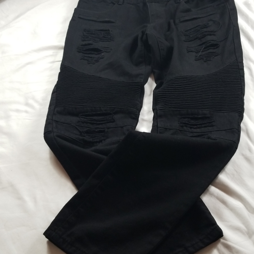 Black Biker Jean's